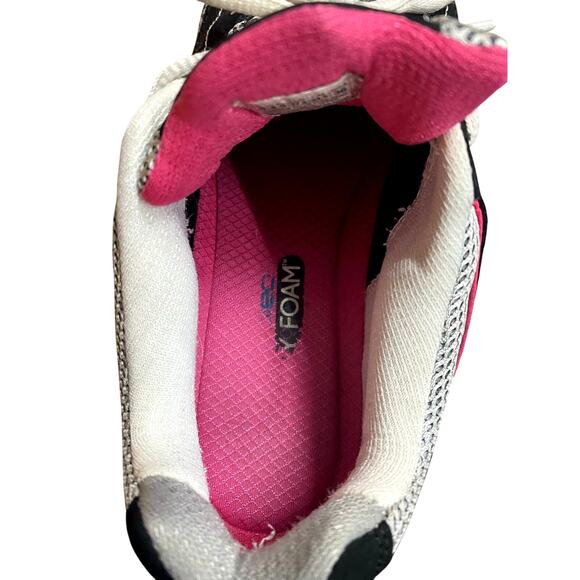 Skechers D' Lites Women's Running Sneakers US 7.5 Black Pink Leather Lace Up - Picture 5 of 9